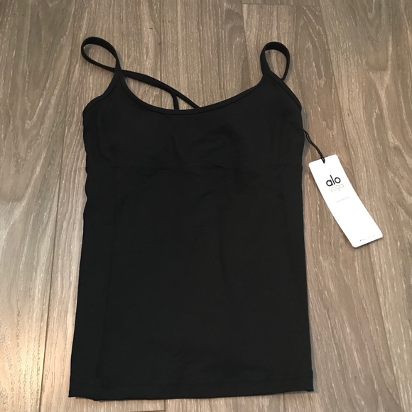 ALO Yoga Lotus Bra Tank in Black ✨NEW✨ - Picture 8 of 8